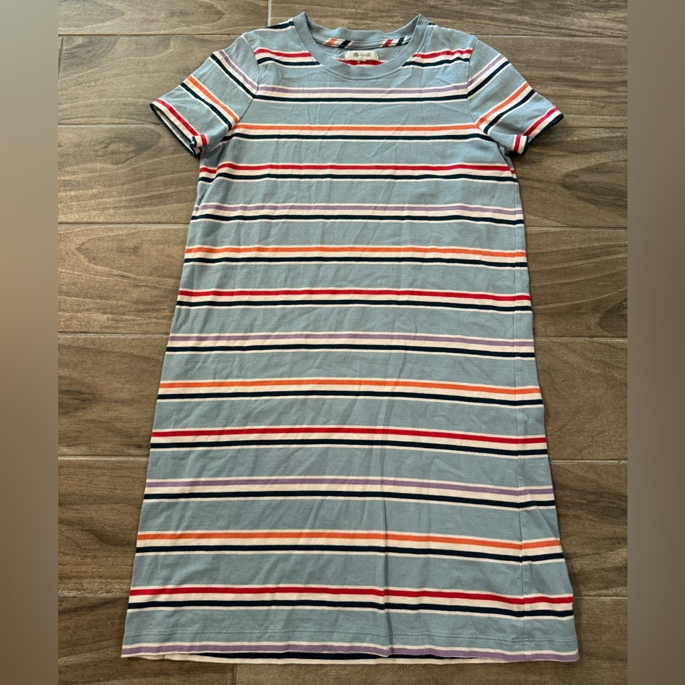 Madewell Striped Tee Dress - Multicolor, S